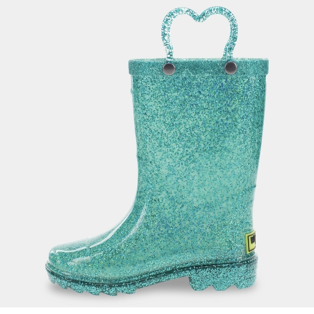 Western Chief Sparkly Teal Rain Boots